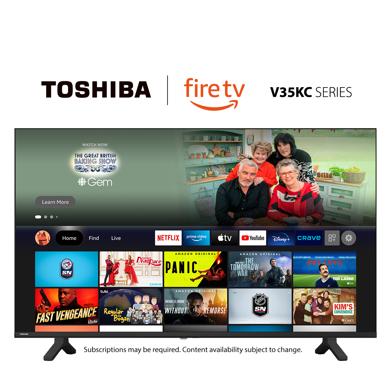 Smart TV Toshiba V35 Series 32V35KU LCD Fire TV HD 32 120V